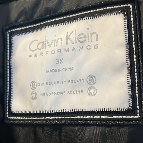 CALVIN KLEIN PERFORMANCE | Black Sweater Sleeve Faux-Fur Walker Coat size 3X - Picture 4 of 9